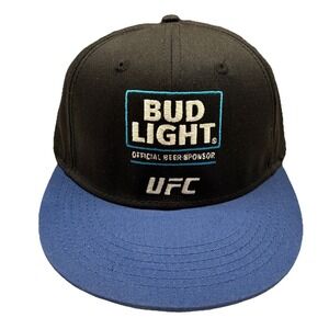 Bud Light x UFC Snapback Cap Official Beer Sponsor Blue Black Hat NWT